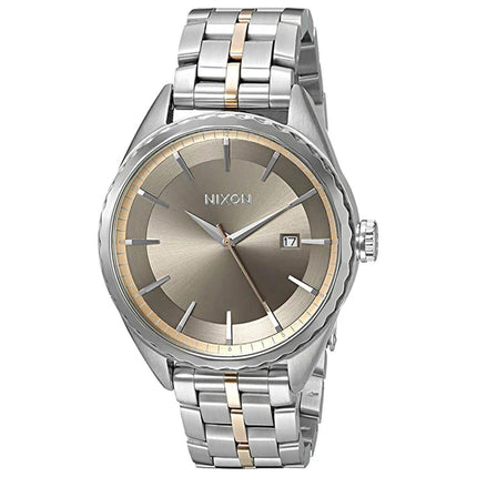 Nixon Women's Quartz Watch - Minx Taupe Dial Two Tone Bracelet | A9342215 ,