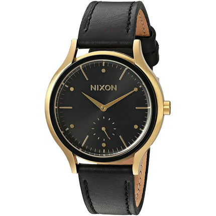 Nixon Women's Quartz Watch - Sala Leather Black Dial Strap | A995513 ,