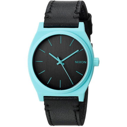 Nixon Women's Quartz Watch - Time Teller Black Dial Leather Strap | A0452531 ,