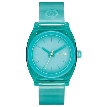 Nixon Women's Quartz Watch - Time Teller Turquoise Dial Resin Strap | A1215309 ,