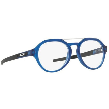 Oakley Men's Eyeglasses - Blue Plastic Round Frame Demo Lens | OAKLEY 0OX8151 3 ,