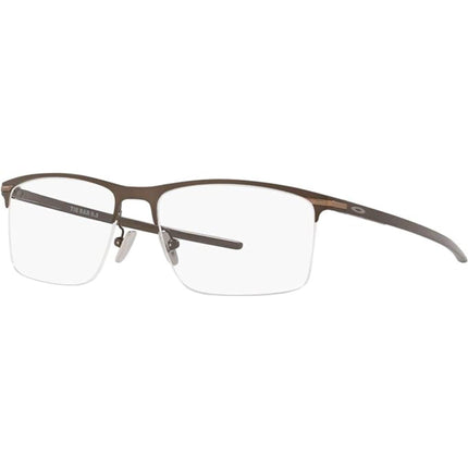 Oakley Men's Eyeglasses - Pewter Metal Half Rim Rectangular Frame | OAKLEY 0OX5140 4 ,