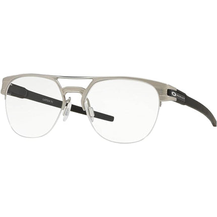 Oakley Men's Eyeglasses - Satin Chrome Metal Half Rim Square Frame | OAKLEY 0OX5134 3 ,