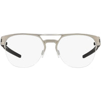 Oakley Men's Eyeglasses - Satin Chrome Metal Half Rim Square Frame | OAKLEY 0OX5134 3 ,