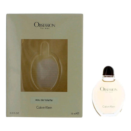 Obsession by Calvin Klein, 0.5 oz Eau De Toilette Splash, Not a Spray for Men ,