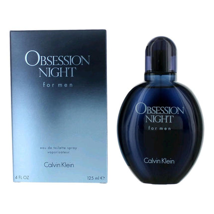 Obsession Night by Calvin Klein, 4 oz Eau De Toilette Spray for Men ,