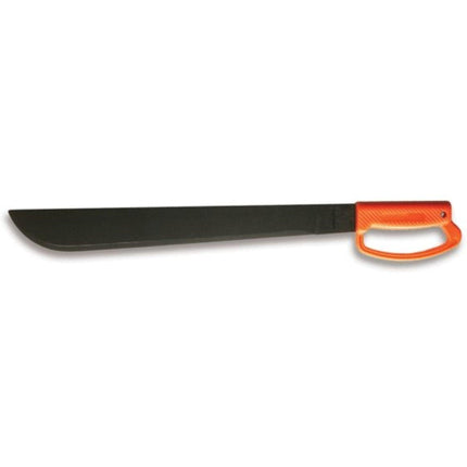OKC Machete - Field Black Grind Flat Blade Orange Molded Plastic D-Handle | 8516 ,