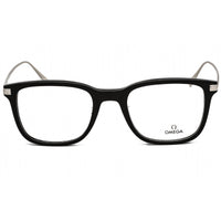 Omega Men's Eyeglasses - Clear Lens Shiny Black/Smoke Square Frame | OM5005-H 01A ,