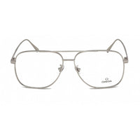 Omega Men's Eyeglasses - Shiny Palladium Metal Aviator Shape Frame | OM5006-H 016 ,