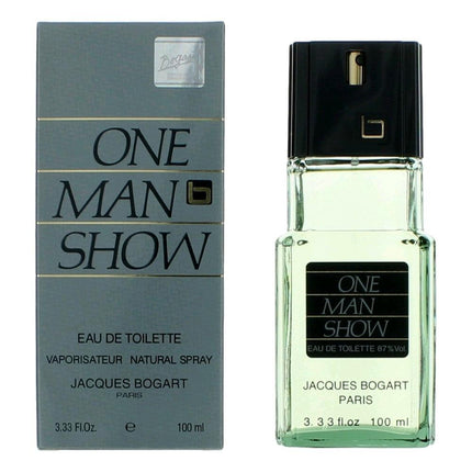 One Man Show by Jacques Bogart, 3.4 oz Eau De Toilette Spray for Men ,