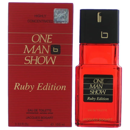 One Man Show Ruby Edition by Jacques Bogart, 3.3 oz Eau De Toilette Spray for Men ,