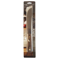 Ontario Knife Company Butcher Knife - Old Hickory Fixed Flat Bevel Blade | OKC7025 ,