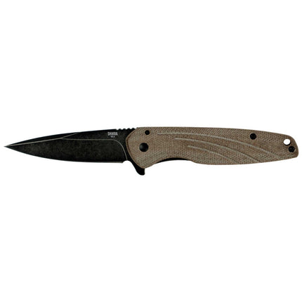Ontario Knife Company Folder Knife - Shikra Black Steel Blade Frame Lock | OKC8599 ,