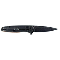Ontario Knife Company Folder Knife - Shikra Black Steel Blade Frame Lock | OKC8599 ,