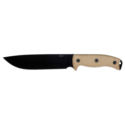 Ontario Knife Company Knife - RAT-7 Black Carbon Steel 7 inch Fixed Blade | OKC8668 ,