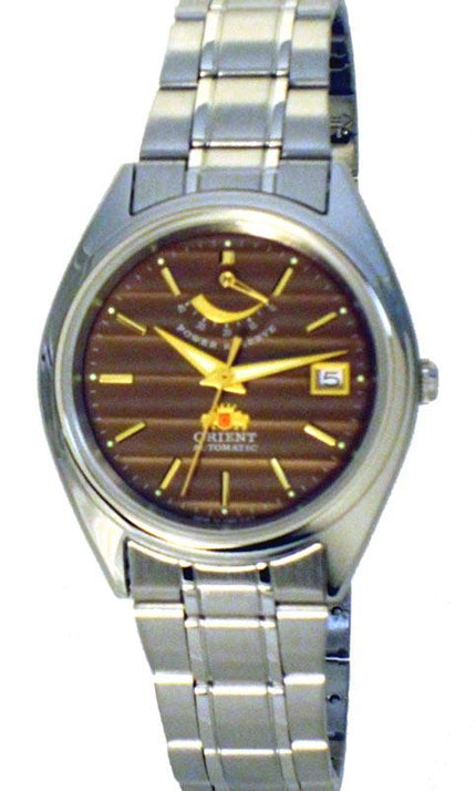 Orient CFD00002T Men's Brown Dial SS Automatic Watch with Power Reserve ,
