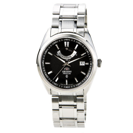 Orient FFD0F001B Men's Vintage Stainless Steel Black Dial Power Reserve Automatic Watch ,