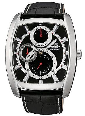 Orient Men's Automatic Power Reserve Leather Strap Watch CEZAD001B ,