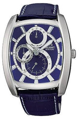 Orient Men's Automatic Power Reserve Leather Strap Watch CEZAD003D