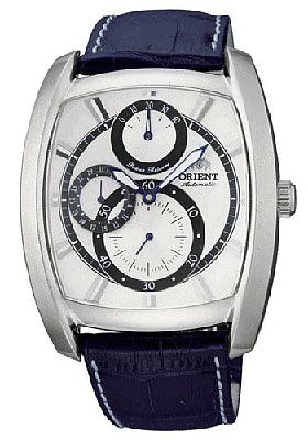 Orient Men's Automatic Power Reserve Leather Strap Watch CEZAD003W ,