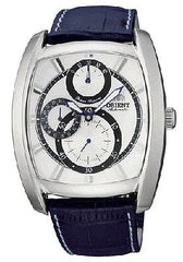 Orient Men's Automatic Power Reserve Leather Strap Watch CEZAD003W