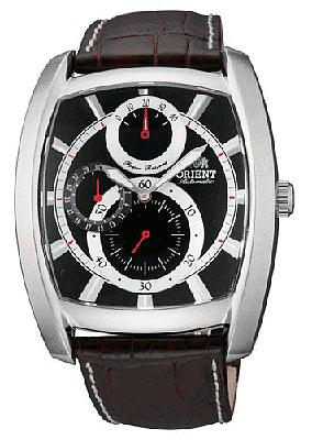 Orient Men's Automatic Power Reserve Leather Strap Watch CEZAD004B ,