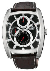 Orient Men's Automatic Power Reserve Leather Strap Watch CEZAD004B