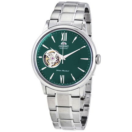 Orient Men's Automatic Watch - Bambino Open Heart Green Dial Bracelet | AG0026E10B ,