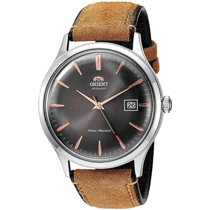 Orient Men's Automatic Watch - Bambino Version 4 Brown and Black Strap | FAC08003A0 ,