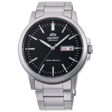 Orient Men's Automatic Watch - Commuter Black Dial Steel Bracelet | RA-AA0C01B19A ,