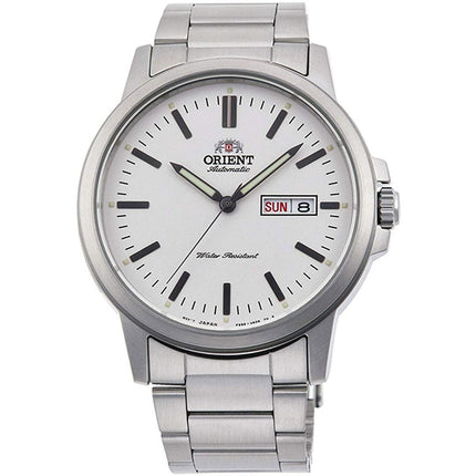 Orient Men's Automatic Watch - Commuter White Dial Steel Bracelet | RA-AA0C03S19A ,
