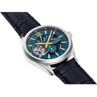 Orient Men's Automatic Watch - Deep Green Open Heart Dial Leather Strap | RE-AV0118L ,