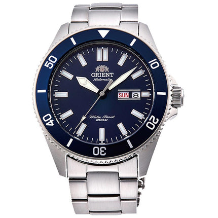 Orient Men's Automatic Watch - Kanno Blue Dial Silver Bracelet Dive | RA-AA0009L19A/B ,