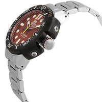 Orient Men's Automatic Watch - M-Force Dive Red Dial Steel Bracelet | RA-AC0L02R00B ,