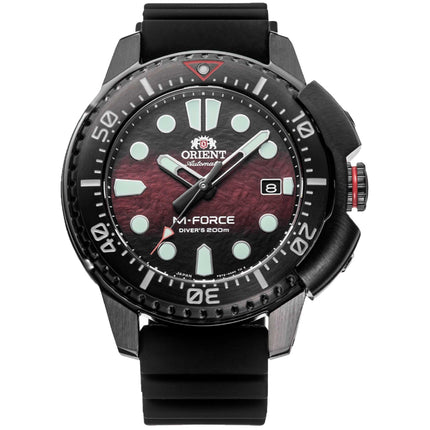 Orient Men's Automatic Watch - M-Force Red and Black Dial Grey Case | RA-AC0L09R00B ,