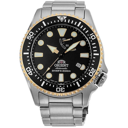 Orient Men's Automatic Watch - Neptune Power Reserve Black Dial Dive | RA-EL0003B00A ,