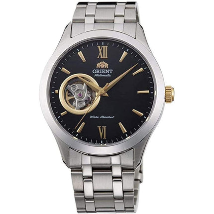 Orient Men's Automatic Watch - Open Heart Dial Silver Steel Bracelet | FAG03002B0 ,
