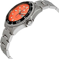 Orient Men's Automatic Watch - Ray Raven II Orange Dial Silver Bracelet | AA02006M ,