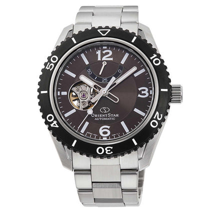 Orient Men's Automatic Watch - Star Open Heart Brown Dial Bracelet | RA-AT0102Y00B ,