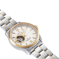 Orient Men's Automatic Watch - Star White Open Heart Dial Bracelet | RE-AT0004S00B ,