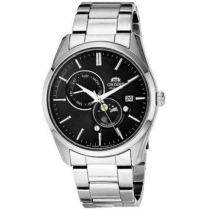 Orient Men's Automatic Watch - Sun and Moon Version 5 Black Dial | RA-AK0302B10A ,