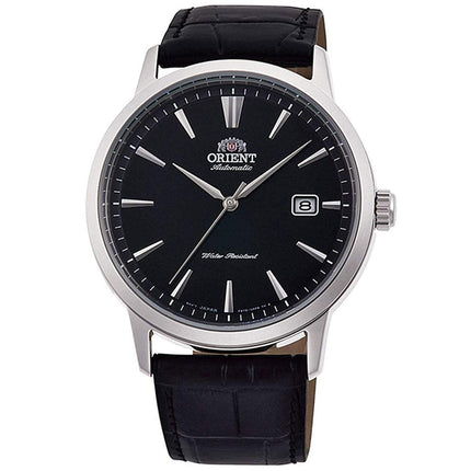 Orient Men's Automatic Watch - Symphony III Black Dial Leather Strap | RA-AC0F05B10A ,