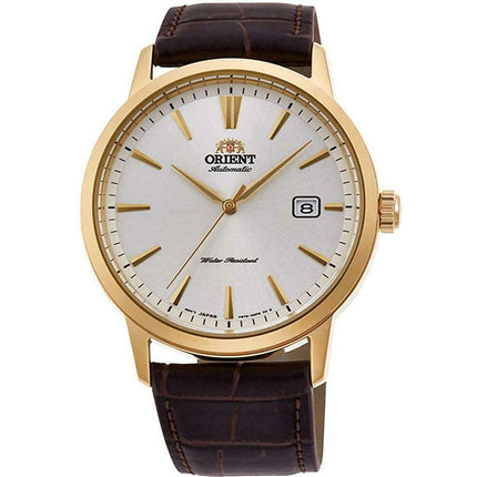 Orient Men's Automatic Watch - Symphony III Silver Dial Brown Strap | RA-AC0F04S10A ,