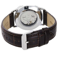 Orient Men's Automatic Watch - Symphony III Silver Dial Brown Strap | RA-AC0F07S10A ,