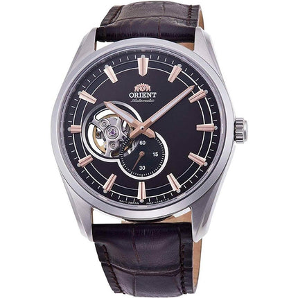 Orient Men's Mechanical Watch - Contemporary Brown Dial Leather Strap | AR0005Y10B ,