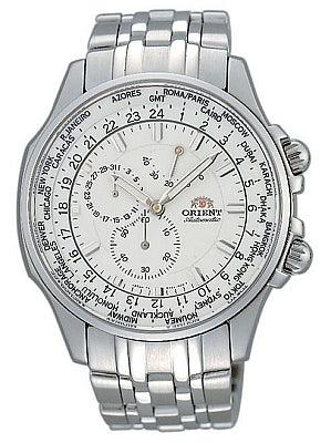 Orient Men's Sapphire Automatic World Timer CEY04003W ,