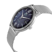 Orient Men's Watch - Bambino Blue Dial Silver Tone Mesh Bracelet | RA-AC0019L10B ,