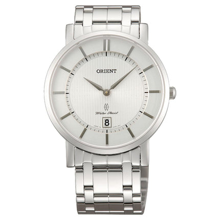 Orient Men's Watch - Quartz White Dial Stainless Steel Bracelet | FGW01006W0 ,