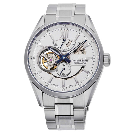 Orient Men's Watch - Star White Open Heart Dial Silver Tone Bracelet | RA-AV0113S00B ,