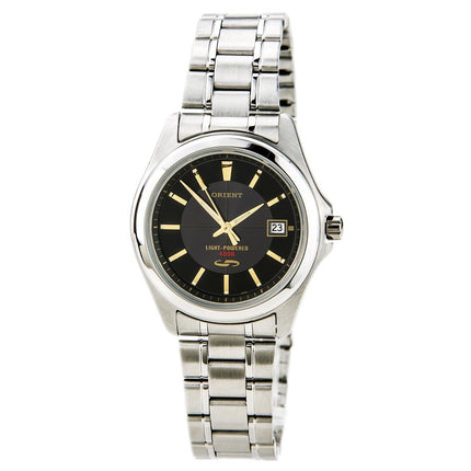 Orient PVD09001B Men's Black Dial Stainless Steel Solar Cell Energy Watch ,